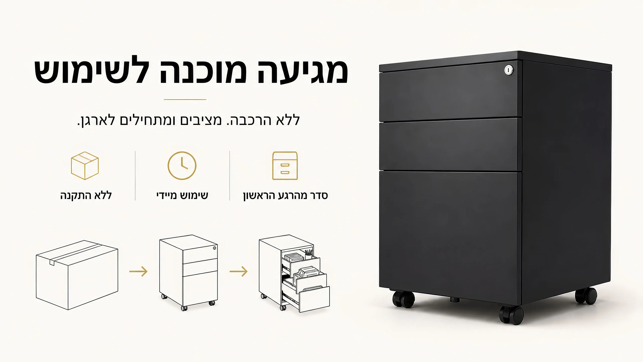 מוכנה לעבודה מהרגע הראשון